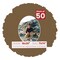 Aged Oak Brown Mat Board for 16x20 Frames - Oval Opening for 11x14 Photos